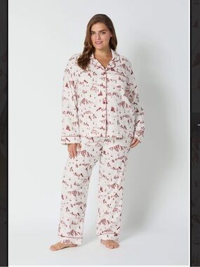 NWT BedHead PJs Flannel Alpine Toile - 1X